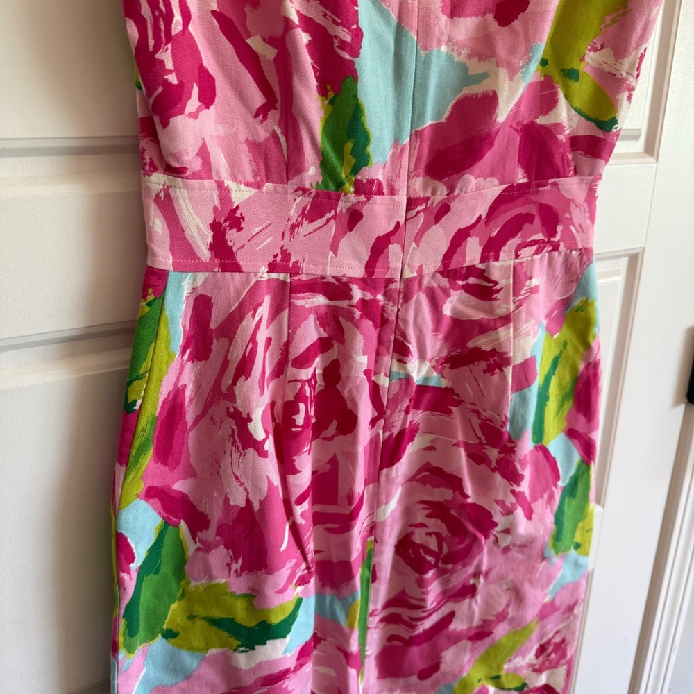 Lilly Pulitzer Womens Hotty Pink First Impression Collins Dress Size 0 Silk Rose - Picture 8 of 13